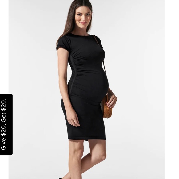 BLANQI Dresses & Skirts - Maternity Cap Sleeve Crew Neck Dress